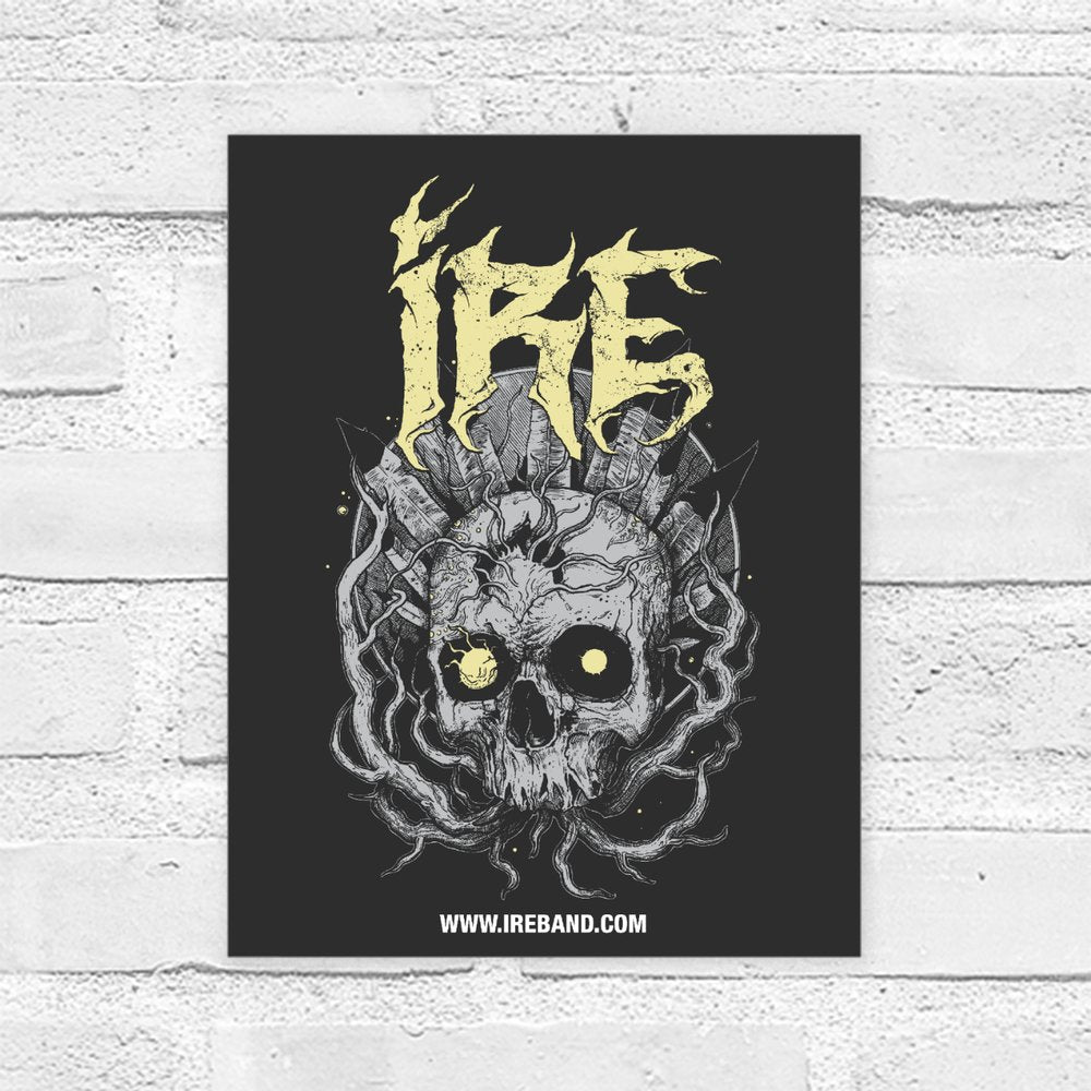 IRE Gold Skull Poster